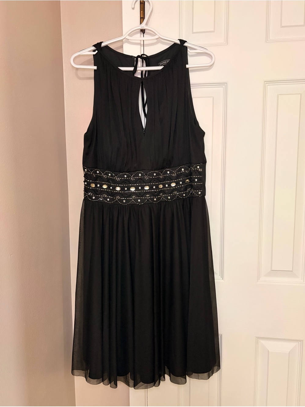 Jessica Howard knee length black dress. Size 14.